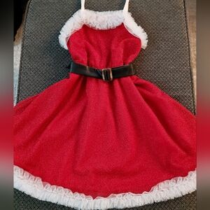 SHEIN Red and White Formal Kids Dress